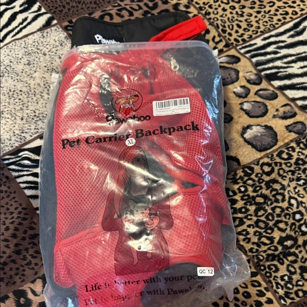 Pawaboo XL Red Pet Carrier Backpack
